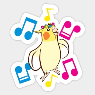 Pansexual Pride Bird Sticker